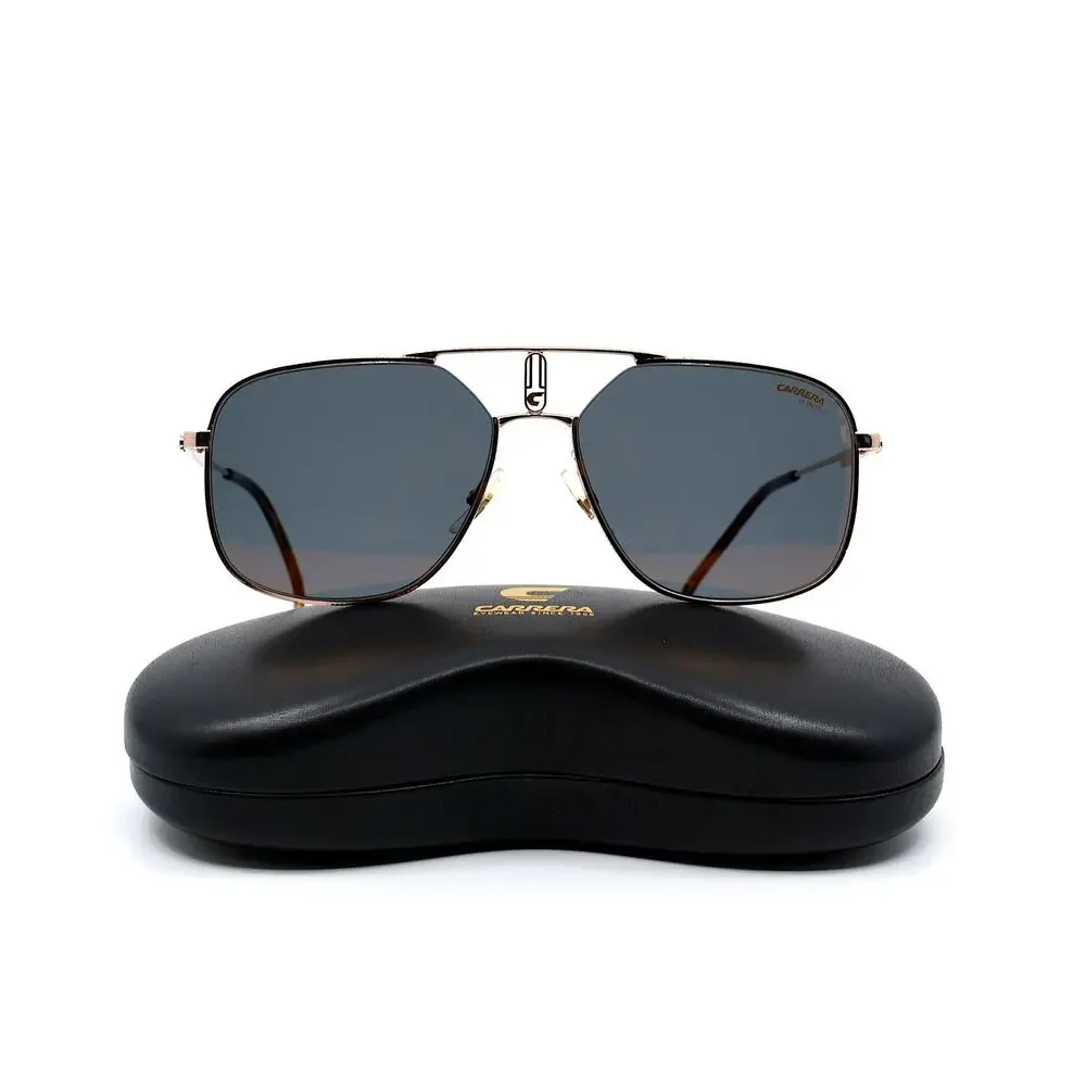 NEW CARRERA 1024/S GOLD/GREY GOLD MIRROR AVIATOR AUTHENTIC SUNGLASSES